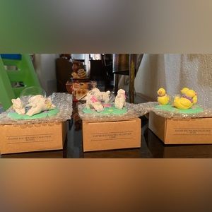 Avon Easter Egg Holder Collection… Duck, Lamb and Rabbit.